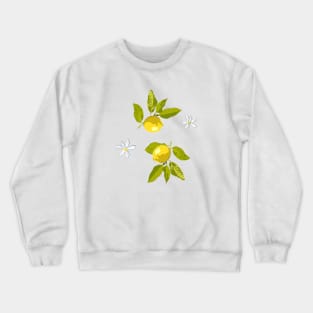 Lemon and flowers Crewneck Sweatshirt